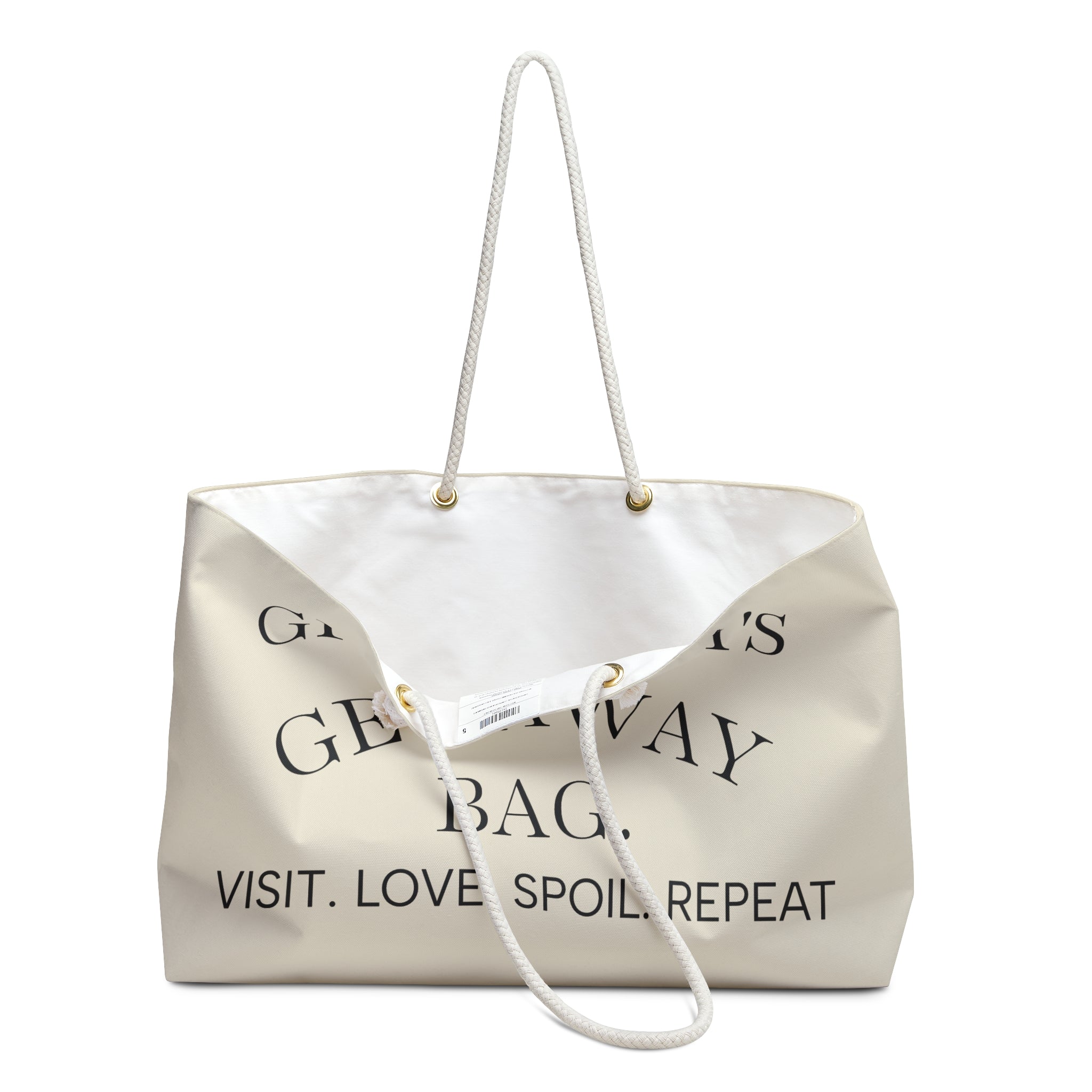 Grandma's Getaway Weekender Bag — Visit. Love. Spoil. Repeat.