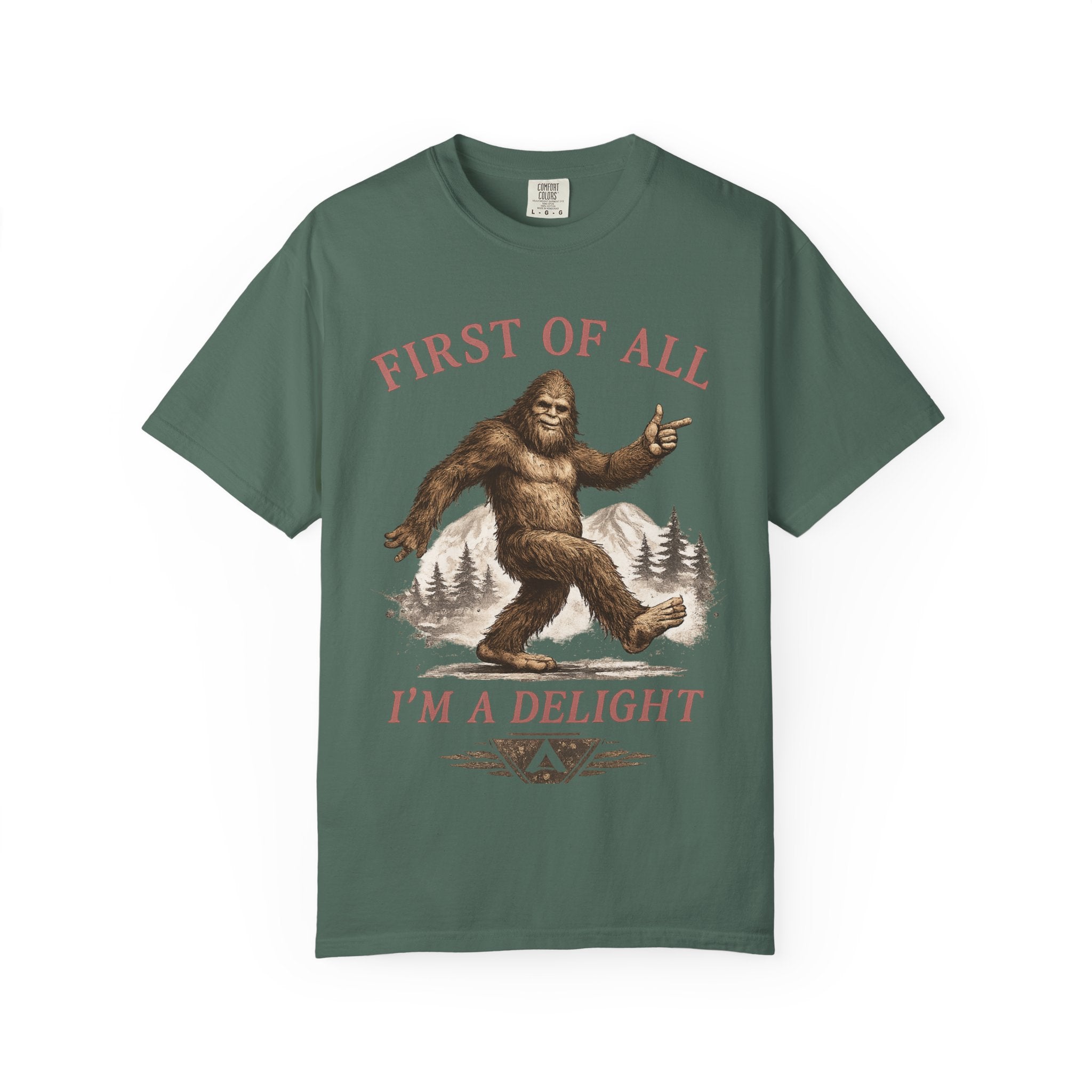 Vintage Sasquatch T-Shirt — "First of All, I’m a Delight" Graphic Tee