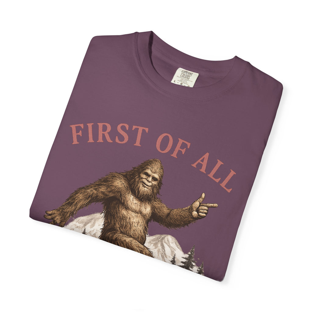 Vintage Sasquatch T-Shirt — "First of All, I’m a Delight" Graphic Tee