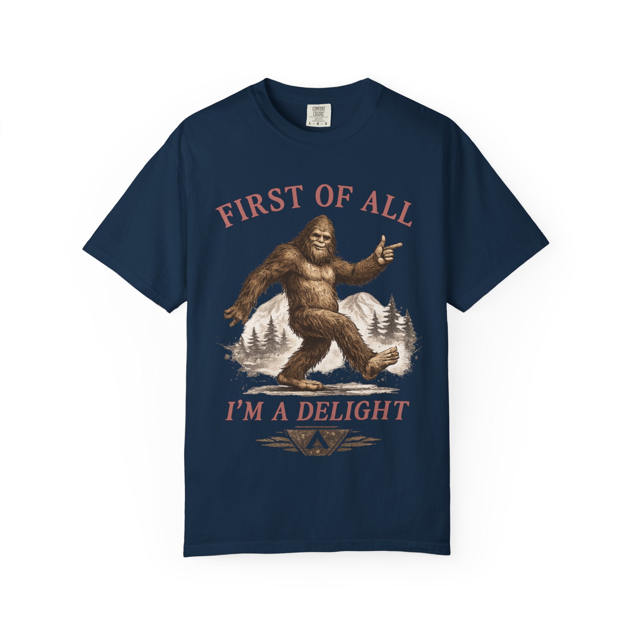 Vintage Sasquatch T-Shirt — "First of All, I’m a Delight" Graphic Tee