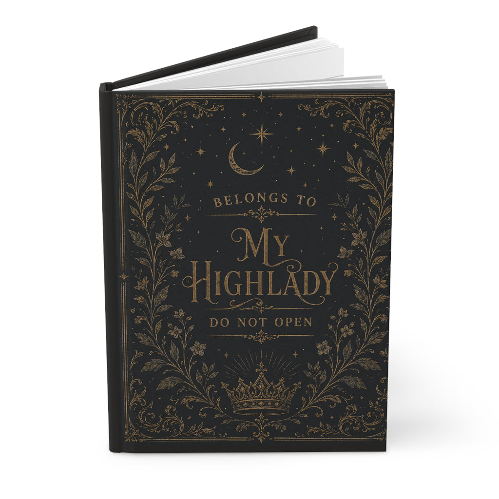 My Highlady Hardcover Journal — Gothic Vintage Floral Notebook (Do Not Open)
