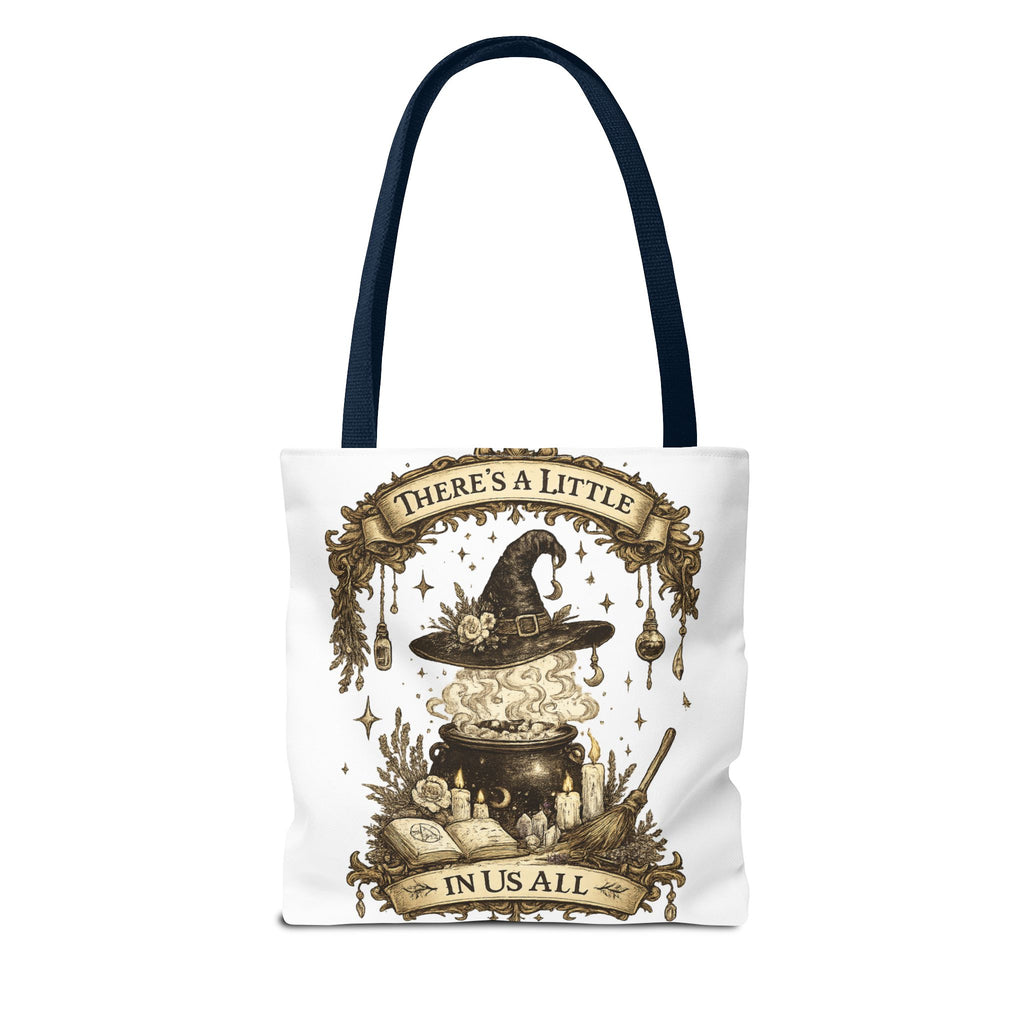 Witchy Spell Tote Bag — Botanical Herbs & Good Luck Charm Shopper
