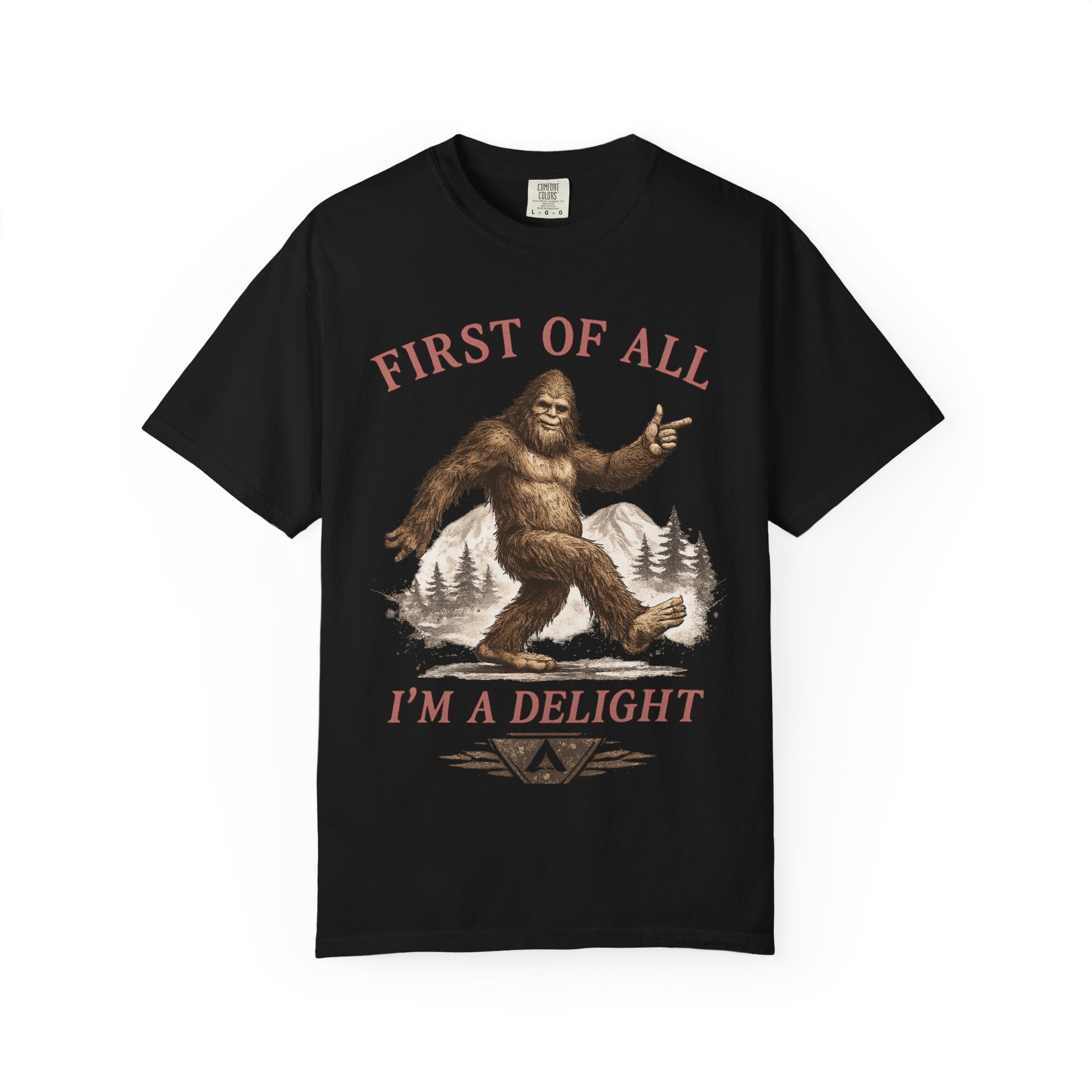 Vintage Sasquatch T-Shirt — "First of All, I’m a Delight" Graphic Tee