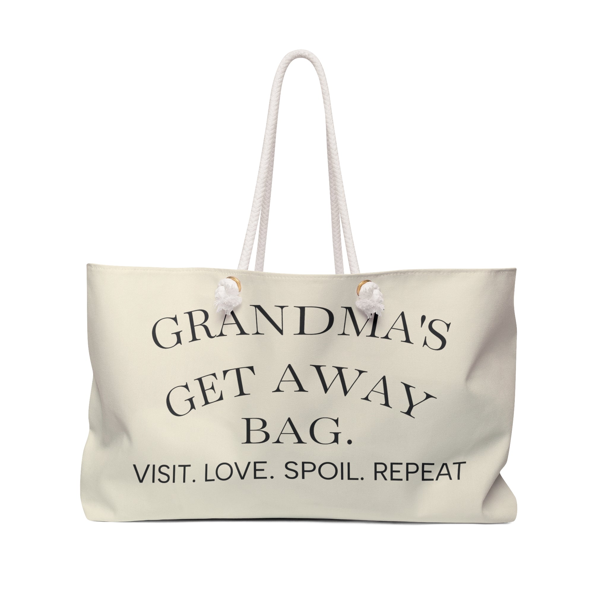 Grandma's Getaway Weekender Bag — Visit. Love. Spoil. Repeat.