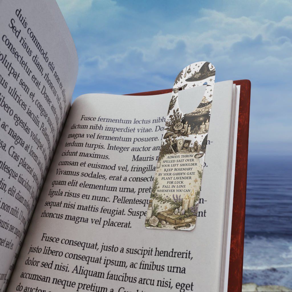 Mystic Moonbookmark — Botanical Witchcraft Bookmark with Good Luck Rituals