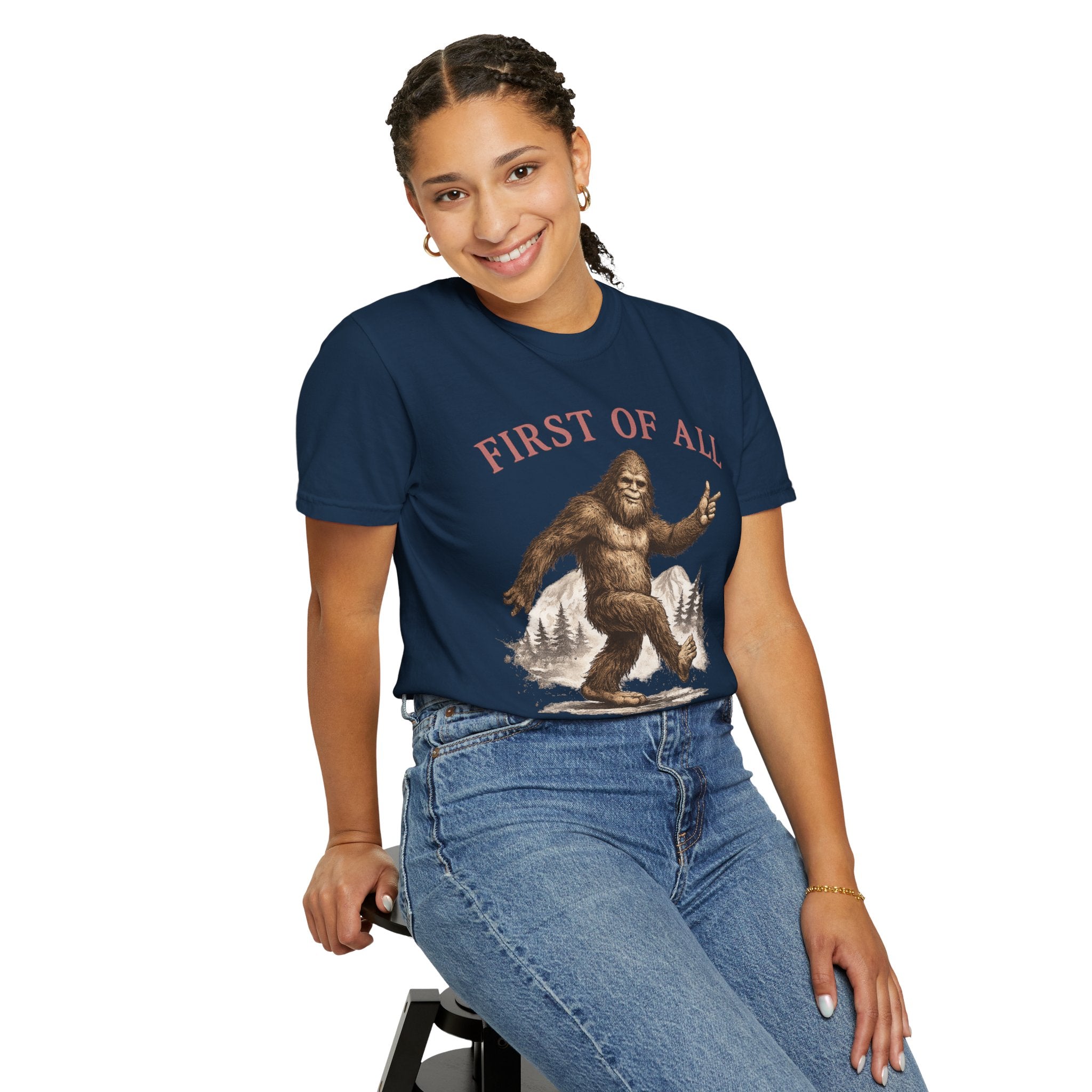 Vintage Sasquatch T-Shirt — "First of All, I’m a Delight" Graphic Tee
