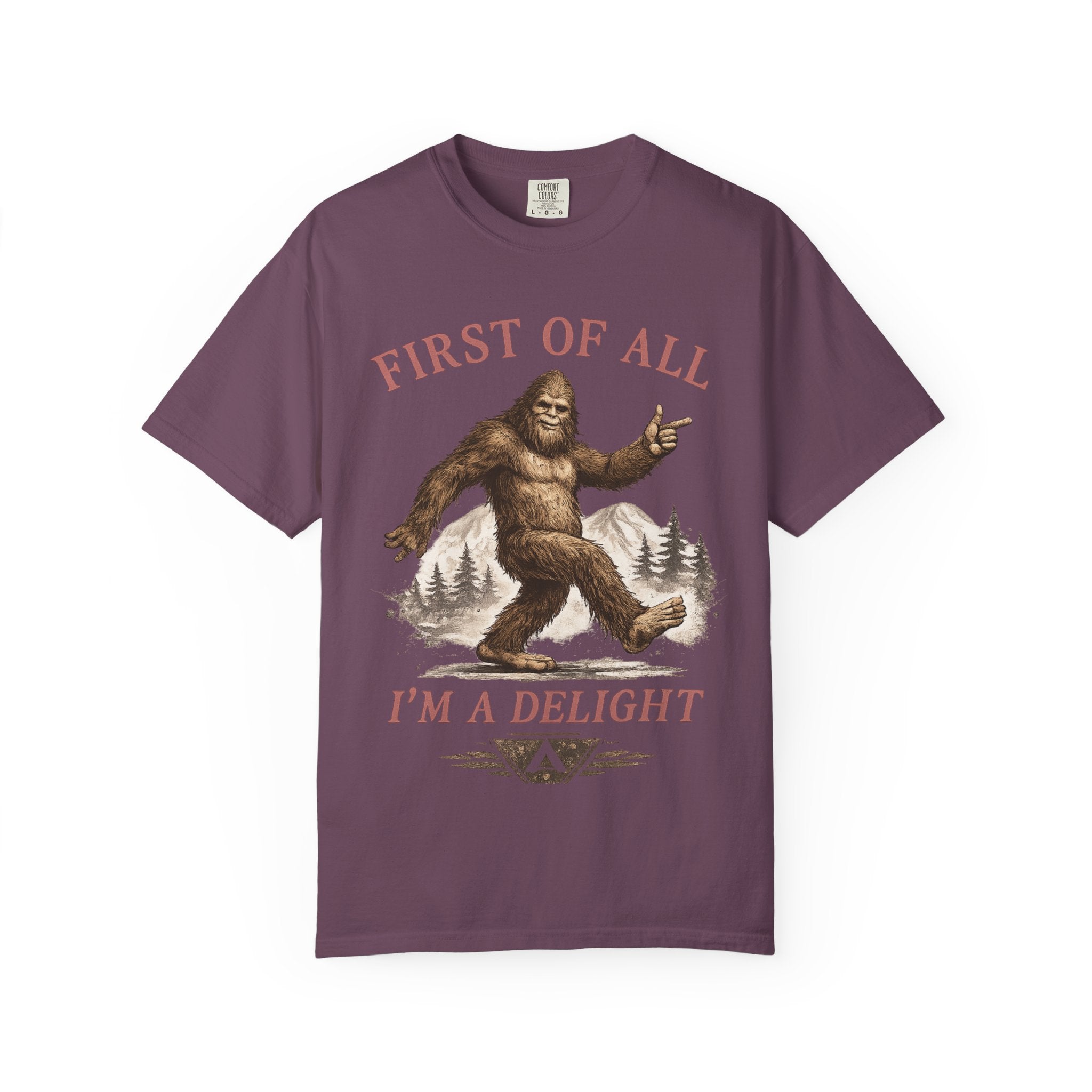 Vintage Sasquatch T-Shirt — "First of All, I’m a Delight" Graphic Tee