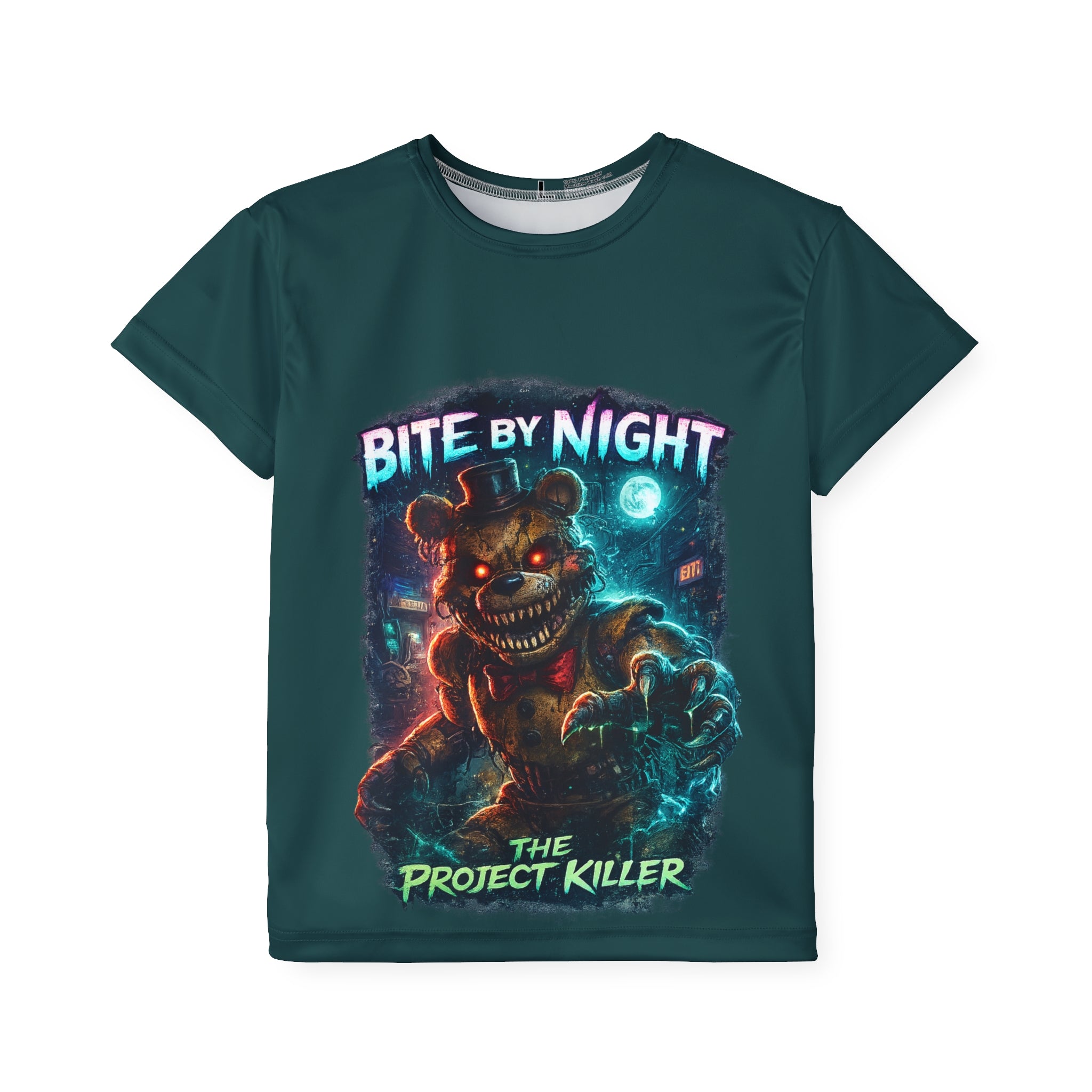 Kids Jersey — "Bite By Night: The Project Killer" Horror Graphic