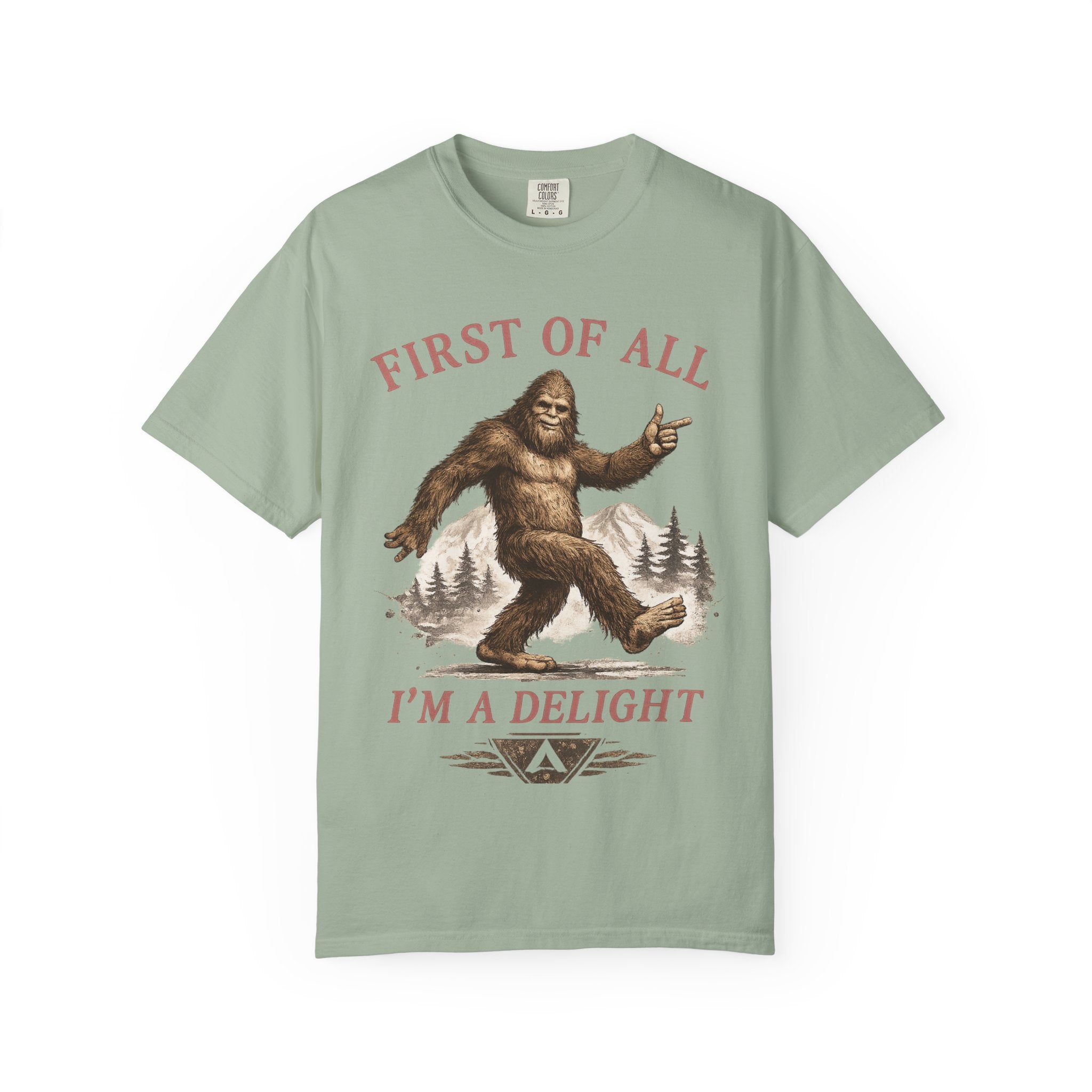 Vintage Sasquatch T-Shirt — "First of All, I’m a Delight" Graphic Tee