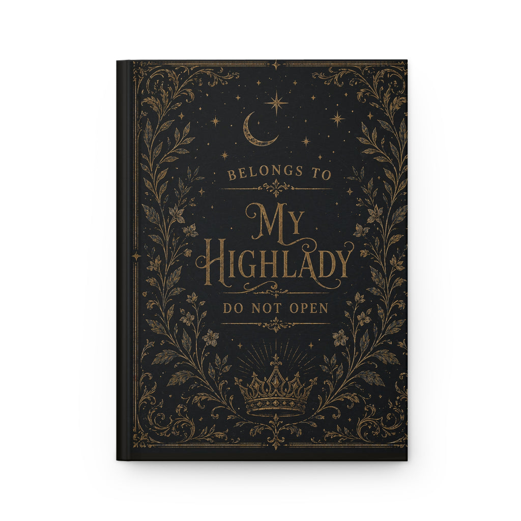 My Highlady Hardcover Journal — Gothic Vintage Floral Notebook (Do Not Open)