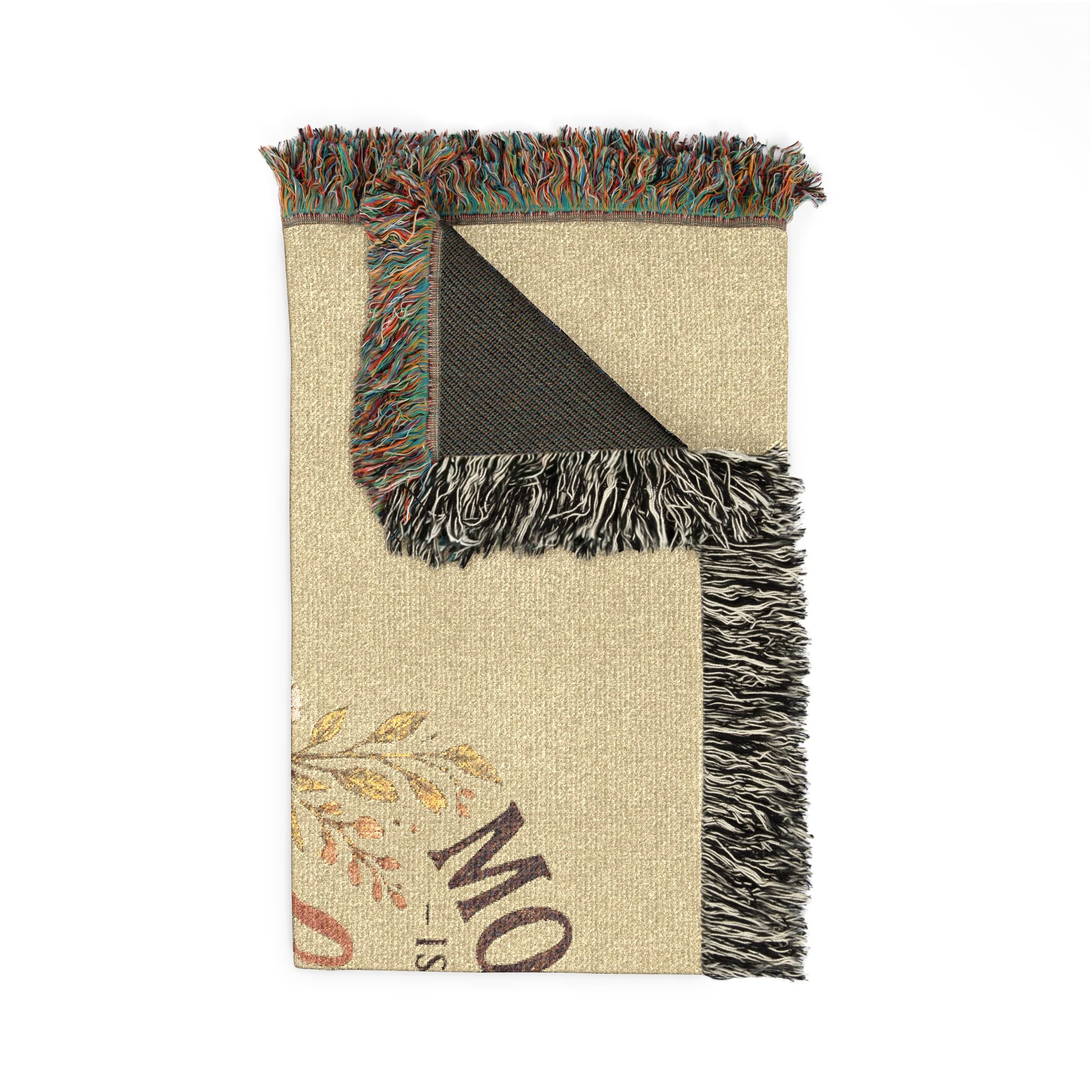 Woven Blanket — "My Love for My Kids Is Endless" Floral Throw
