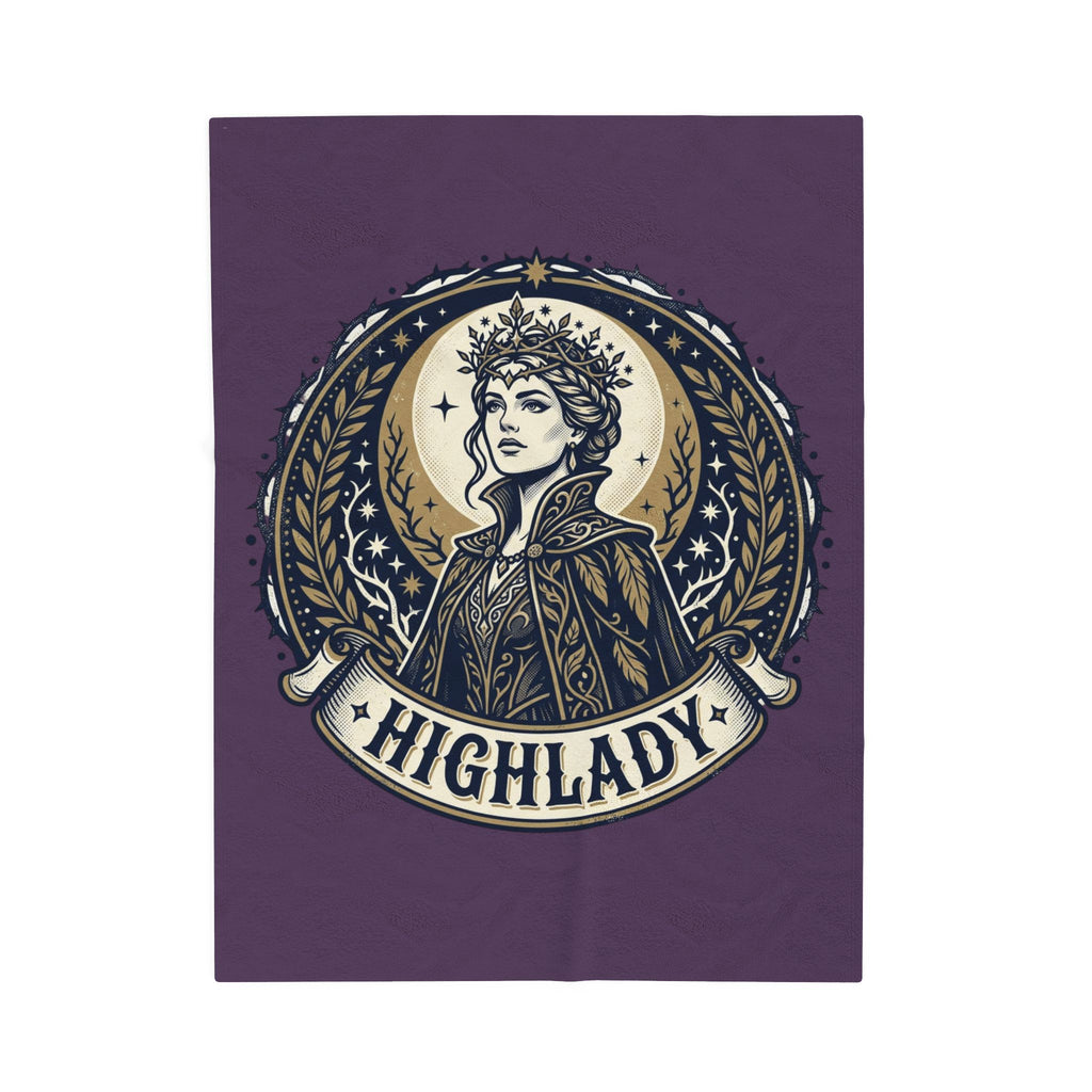 Highlady Velveteen Plush Blanket – Regal Fantasy Throw for Women