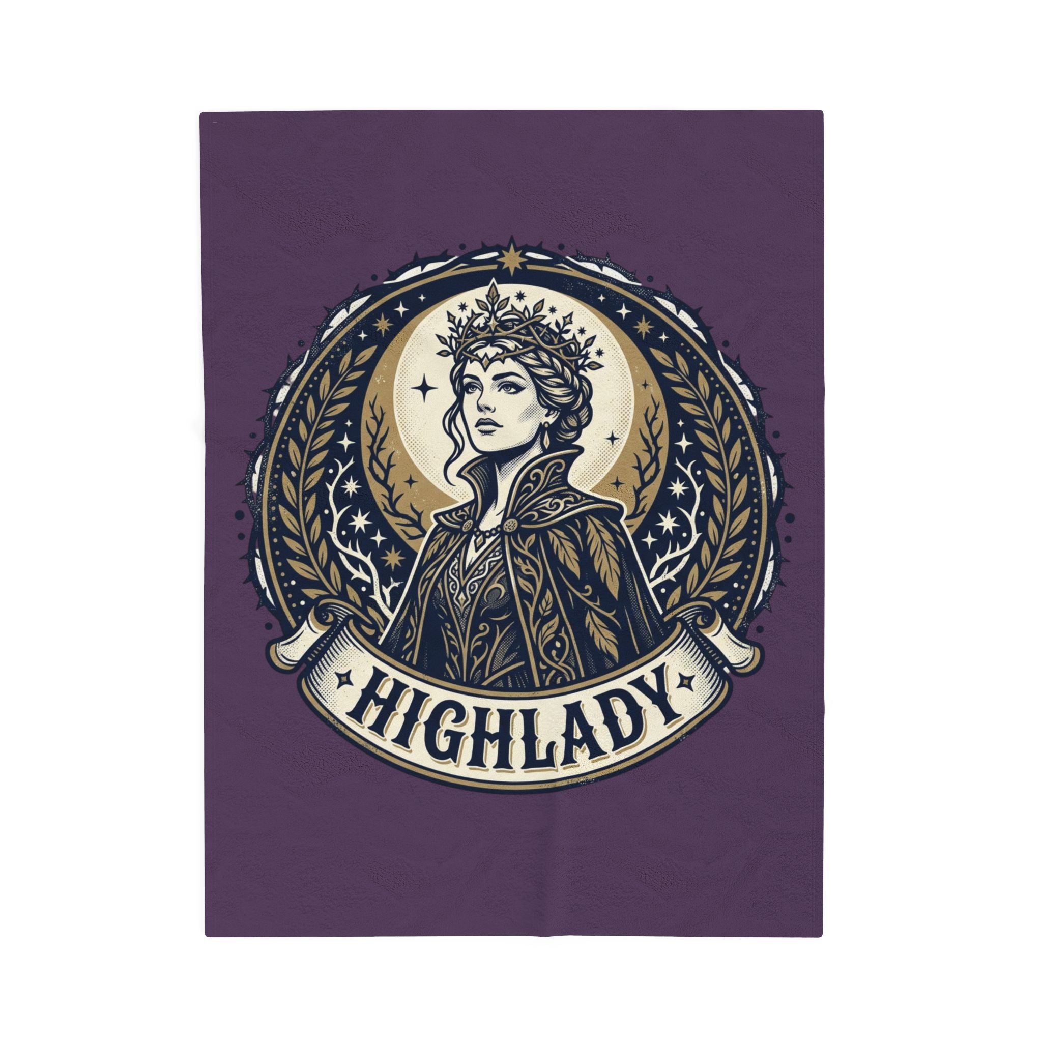 Highlady Velveteen Plush Blanket – Regal Fantasy Throw for Women