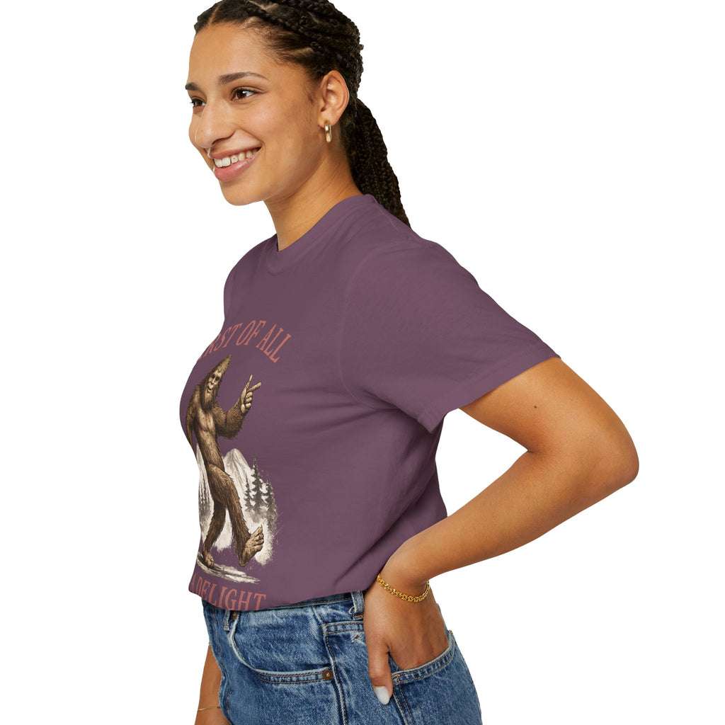 Vintage Sasquatch T-Shirt — "First of All, I’m a Delight" Graphic Tee