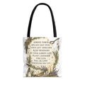 Witchy Spell Tote Bag — Botanical Herbs & Good Luck Charm Shopper