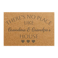 Doormat — "There's No Place Like Grandma & Grandpa's House" Personalized Welcome Mat