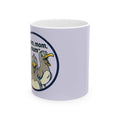 Funny Seagull "mom, mom, mom" Ceramic Coffee Mug — Cute Ocean Bird Mom Gift (11oz/15oz)