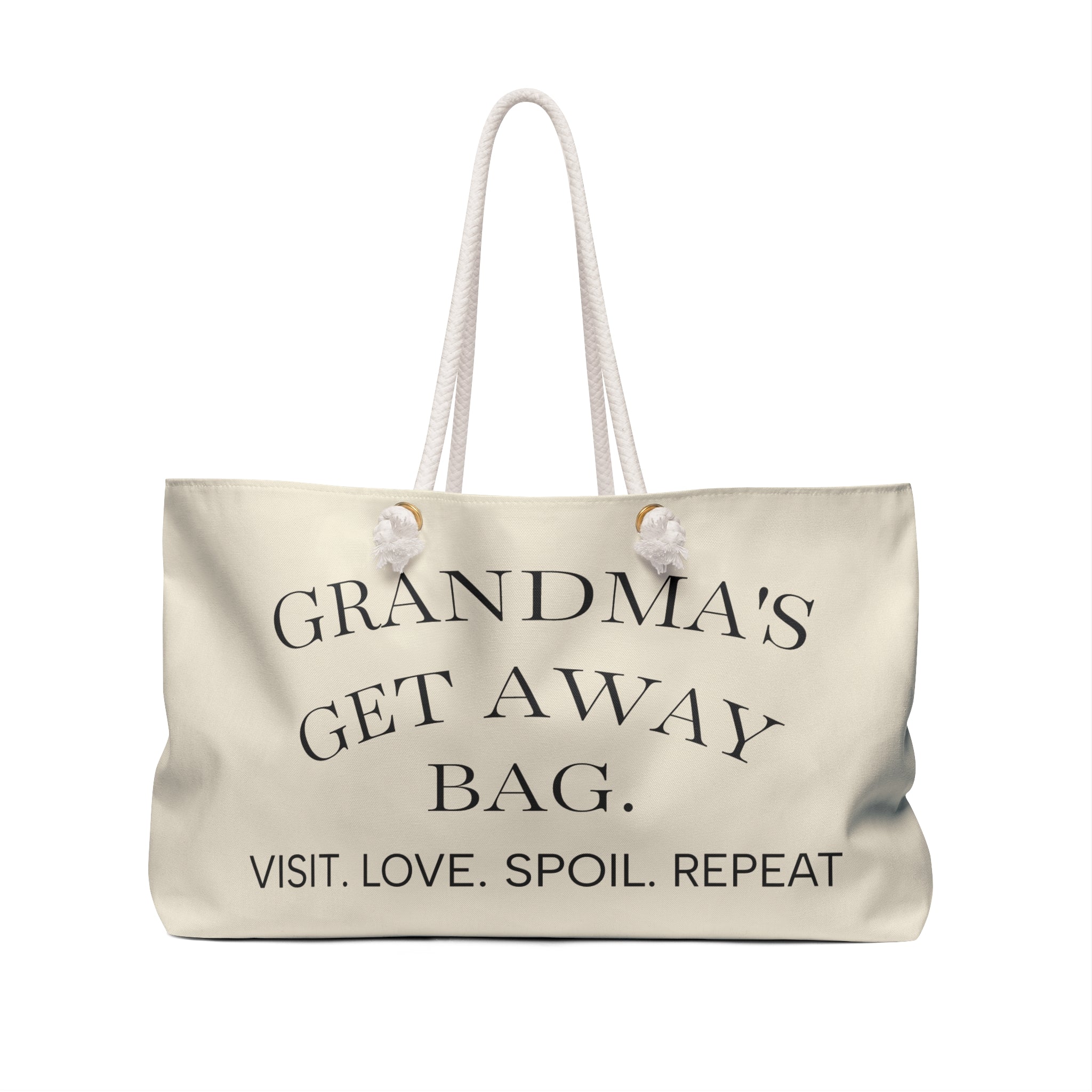 Grandma's Getaway Weekender Bag — Visit. Love. Spoil. Repeat.