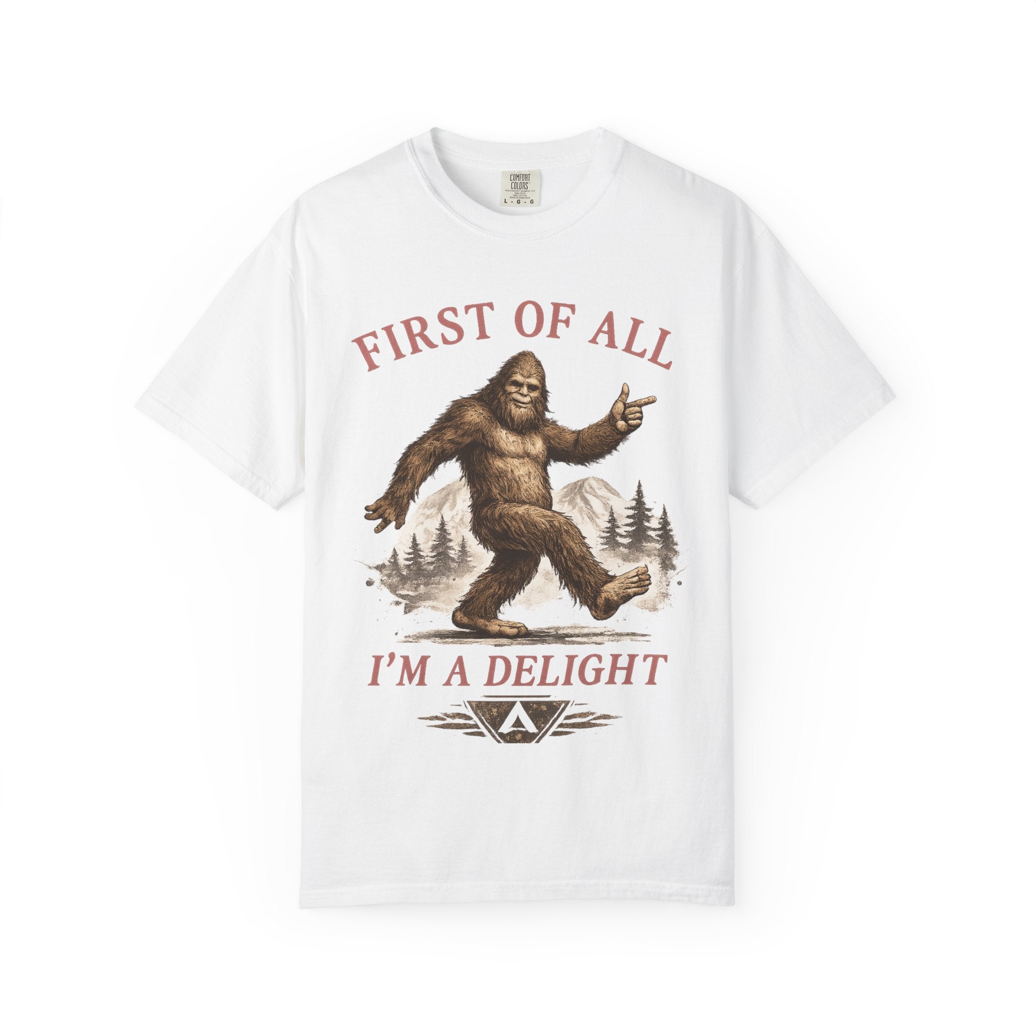 Vintage Sasquatch T-Shirt — "First of All, I’m a Delight" Graphic Tee