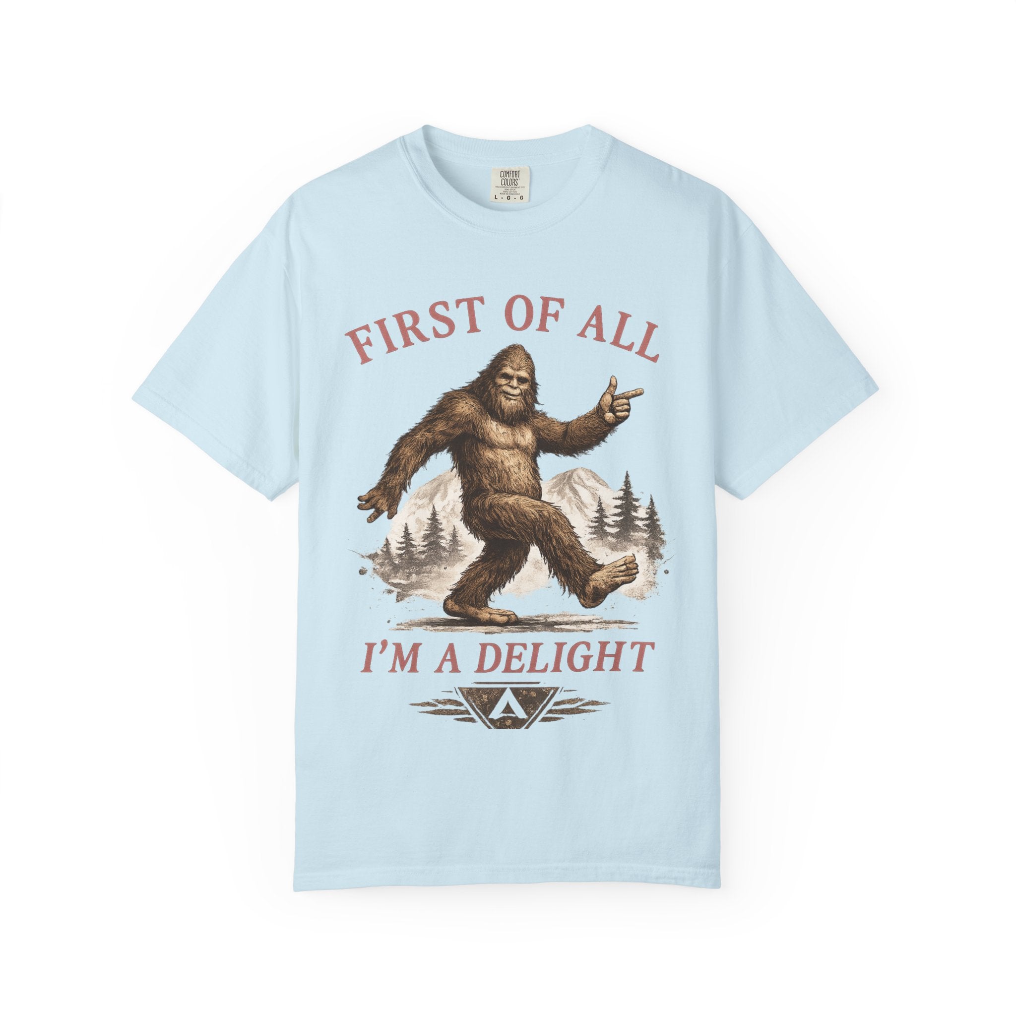 Vintage Sasquatch T-Shirt — "First of All, I’m a Delight" Graphic Tee