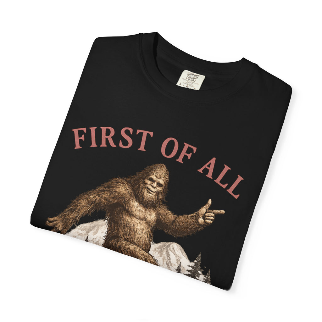 Vintage Sasquatch T-Shirt — "First of All, I’m a Delight" Graphic Tee