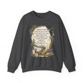 Witchy Herbal Blessings Sweatshirt — "Always Throw Spilled Salt..." Cozy Tarot Garden Crewneck