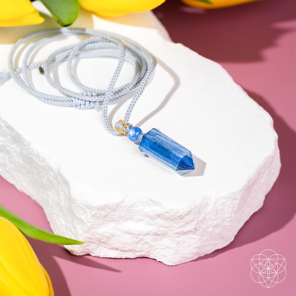 The Aura Shield - Rare Kyanite Pendant