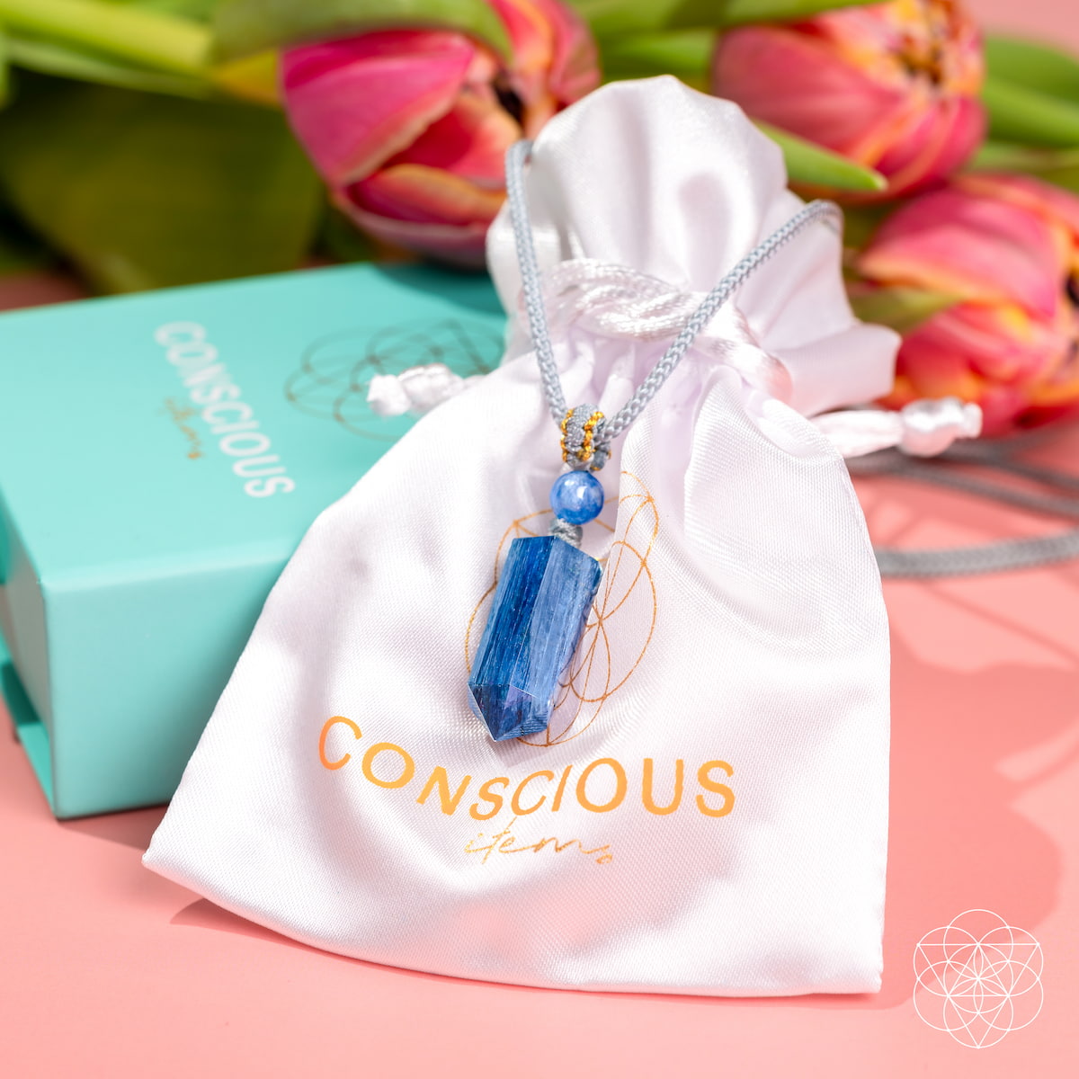 The Aura Shield - Rare Kyanite Pendant